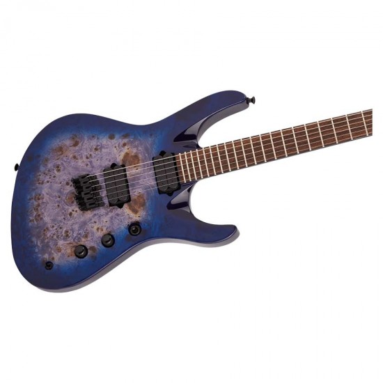 Jackson 2914455521 Signature Chris Broderick Soloist HT6P Electric Guitar - Transparent Blue