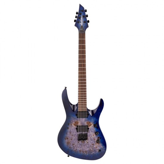 Jackson 2914455521 Signature Chris Broderick Soloist HT6P Electric Guitar - Transparent Blue