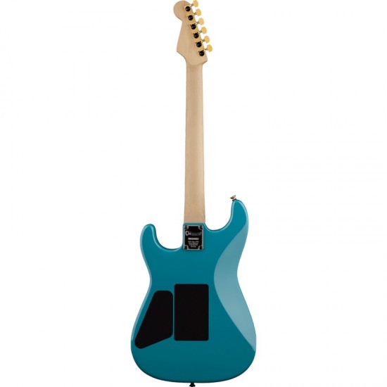 Charvel 2965841591 Pro-Mod San Dimas Styel 1 HH FR Electric Guitar Ebony Fingerboard - Miami Blue    