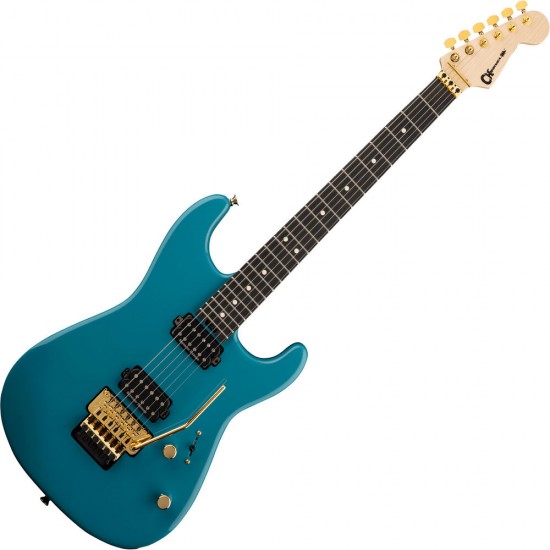 Charvel 2965841591 Pro-Mod San Dimas Styel 1 HH FR Electric Guitar Ebony Fingerboard - Miami Blue    