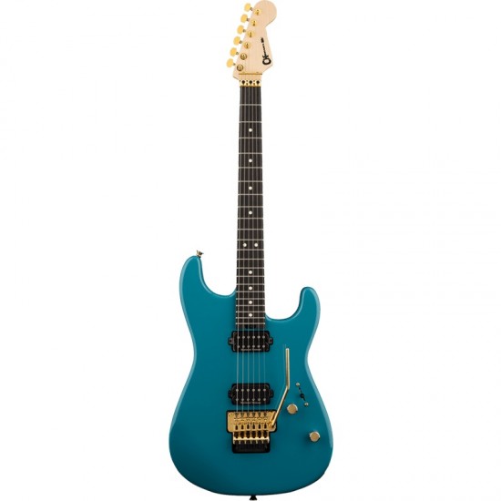 Charvel 2965841591 Pro-Mod San Dimas Styel 1 HH FR Electric Guitar Ebony Fingerboard - Miami Blue    