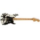 EVH 5107900576 Striped Series '78 Eruption White Electric Guitar w/ Black Stripes Relic 