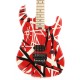 EVH 5107902503 Striped Series Electric Guitar - Red with Black and White Stripes