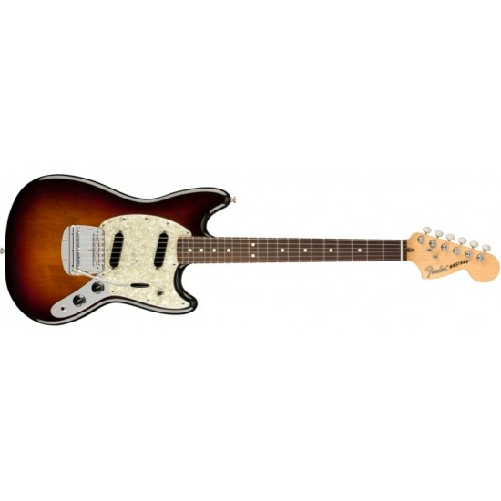 Fender 0115510300 American Performer Mustang Electric Guitar - 3 - Tone Sunburst with Rosewood Fingerboard