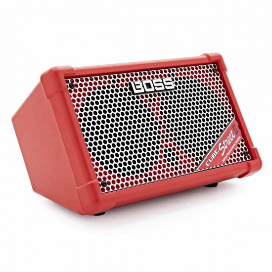 Boss Cube Street 2 Battery Powered Stereo Amplifier - Red