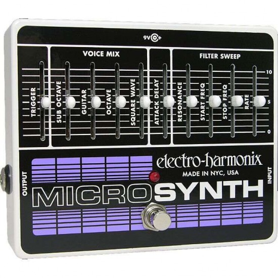 Electro-Harmonix Micro Synthesizer Analog Guitar Microsynth Pedal