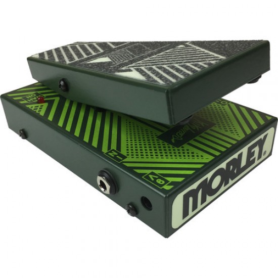 Morley Kiko Loureiro Mini Switchless Wah Pedal - MTKIKO - Green Pedal Glow