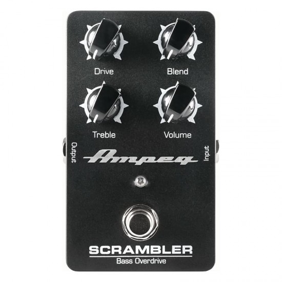 Ampeg Scrambler Bass Overdrive Pedal with Drive, Blend, Treble, and Volume Controls Ampeg Scrambler Bass Overdrive Pedal with Drive, Blend, Treble, and Volume Controls