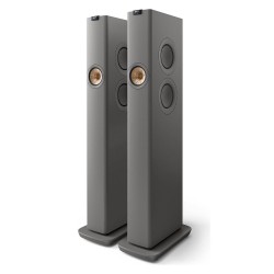KEF LS60 Wireless HiFi Speakers - Grey