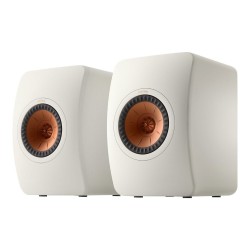 KEF LS50 Meta Bookshelf Speaker Pair - Mineral White