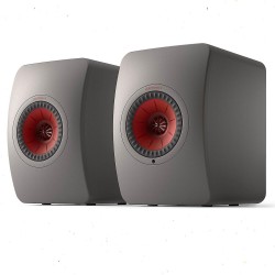 KEF LS50 Wireless II Active Bookshelf Speaker Pair - Titanium Grey