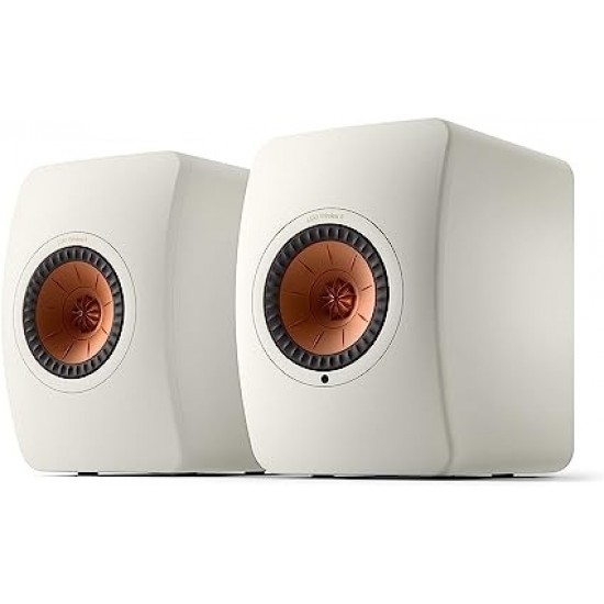 KEF LS50 Wireless II Active Bookshelf Speaker Pair - White