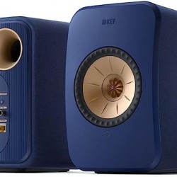 KEF LSX II Active Bookshelf Speaker - Pair - Cobalt Blue