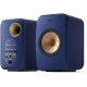 KEF LSX II Active Bookshelf Speaker - Pair - Cobalt Blue