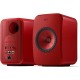 KEF LSX II Active Bookshelf Speaker - Pair - Lava Red