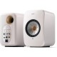 KEF LSX II Active Bookshelf Speaker - Pair -  Mineral White