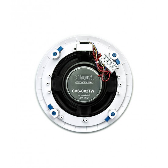 Cloud CVS-C82TW 8" Coaxial, 8Ω/<24W 100v, Ceiling Speaker - White Cloud CVS-C82TW 8" Coaxial, 8Ω/<24W 100v, Ceiling Speaker - White