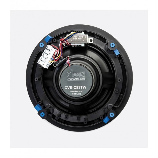 Cloud CVS-C83TW 8" Coaxial, 8Ω/<24W 100v, Ceiling Speaker - White Cloud CVS-C83TW 8" Coaxial, 8Ω/<24W 100v, Ceiling Speaker - White