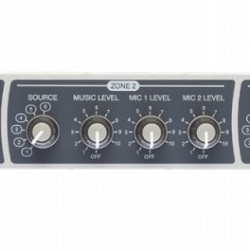 Cloud CX263EK 6 Stereo line inputs - 2 mic inputs - 3 output zones