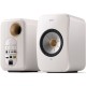 KEF LSX II Active Bookshelf Speaker - Pair -  Mineral White