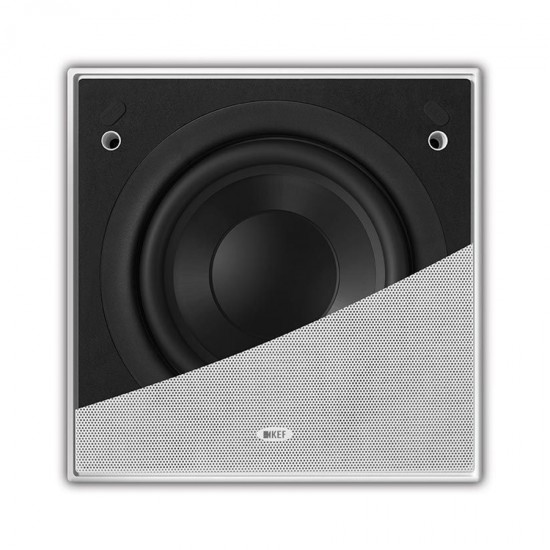 KEF Ci200QSB Square In-Wall Subwoofer White (Pair)