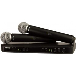 Shure BLX288UK/PG58X-K14 Dual-Channel Wireless Handheld Microphone System