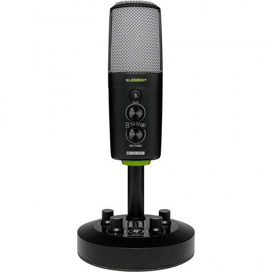 Mackie CHROMIUM Premium USB Condenser Microphone with Built-in 2-Channel Mixer