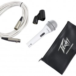 Peavey PVi 2 W XLR Cardioid Unidirectional Dynamic Vocal Microphone White