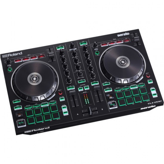 Roland DJ-202 4-deck Serato DJ Controller with Drum Machine