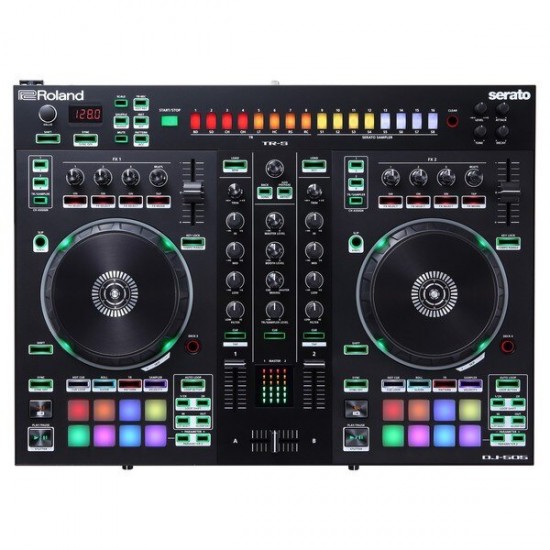 Roland DJ-505 2-deck Serato DJ Controller with Drum Machine