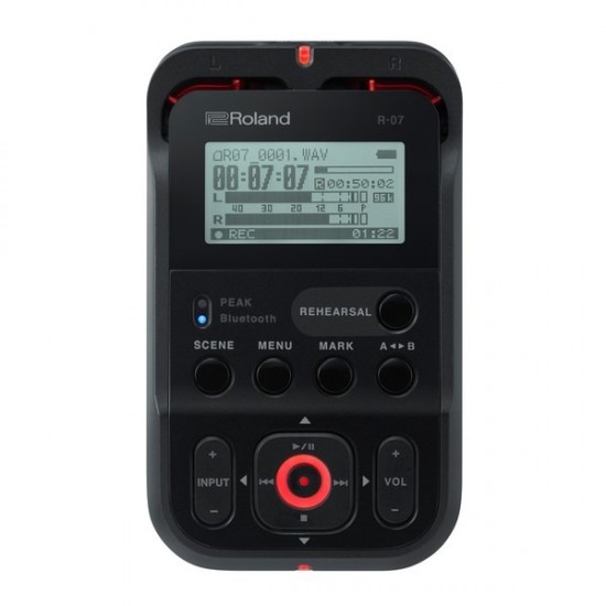 Roland R-07 2-channel Handheld Recorder - Black 