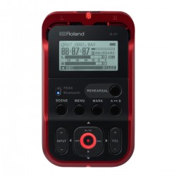 Roland R-07 Rd High-Resolution Audo Recorder Red