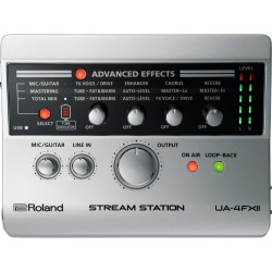 Roland UA-4FX2 Stream Station - USB Audio Interface for Recording Webcasting 