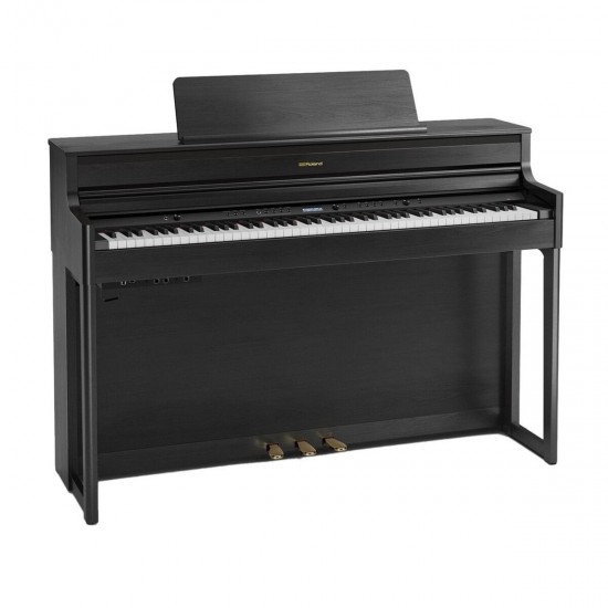 Roland HP704-CH Digital Upright Piano, Charcoal Black Roland HP704-CH Digital Upright Piano, Charcoal Black