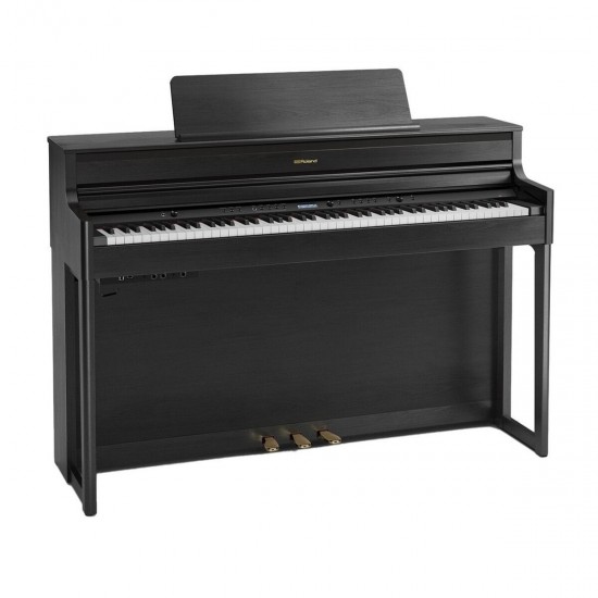 Roland HP704-CH Digital Upright Piano, Charcoal Black