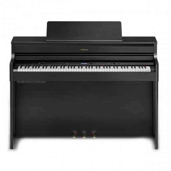 Roland HP704-CH Digital Upright Piano, Charcoal Black Roland HP704-CH Digital Upright Piano, Charcoal Black