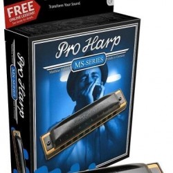  Hohner M564036X - 562/20 MS D Pro Harp Harmonica - Black 