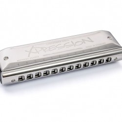 Hohner M754301X Xpression 12-Hole Chromatic Harmonica - Key of C