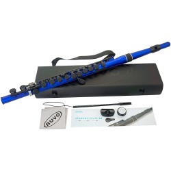 Nuvo N235SFBB Student Flute - Metallic Blue/Black