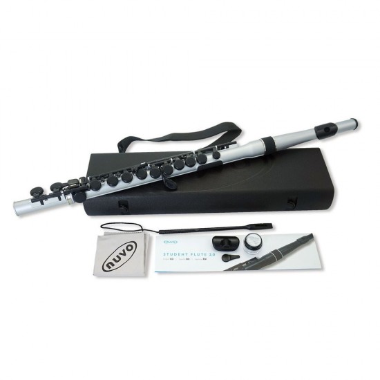 Nuvo N235SFSB Student Flute - Silver/Black