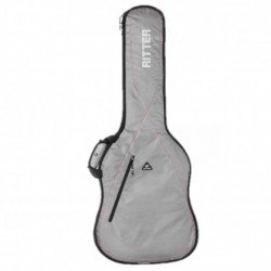 Ritter Performance RGP2DSRW Acoustic Dreadnought Guitar Bag -  Silver Grey/Red/White   