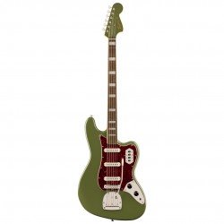 Fender 0374582576 Squier FSR Classic Vibe Bass VI - Olive Green With Matching Headstock