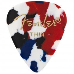 Fender 351 Shape Classic Celluloid Picks - Thin Confetti  - 1980351150