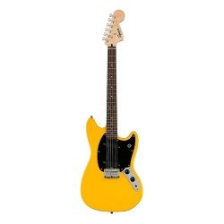 Fender 0373651574 Squier Sonic Mustang Laurel Fingerboard Electric Guitar - Graffiti Yellow