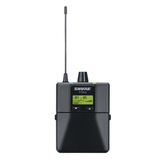 Shure P3RA Wireless Bodypack Receiver For Psm300 Personal Monitor System - K3E Shure P3RA Wireless Bodypack Receiver For Psm300 Personal Monitor System - K3E