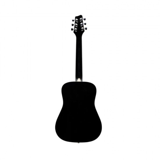 Stagg 3/4 Black Dreadnought Acoustic Guitar with Basswood Top Stagg 3/4 Black Dreadnought Acoustic Guitar with Basswood Top
