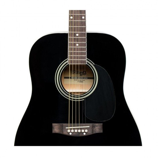 Stagg 3/4 Black Dreadnought Acoustic Guitar with Basswood Top Stagg 3/4 Black Dreadnought Acoustic Guitar with Basswood Top