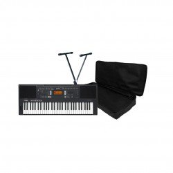 Yamaha PSR-A350 61-key Oriental Portable Keyboard with Free Stand and Bag - Bundle 