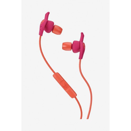 Skullcandy S2WIHX-519 Women's XTplyo in-Ear Sport Earphones with Mic,Pink/Orange
