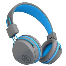 JLab JBuddies Studio Wireless On Ear Kids Headset Graphite Blue